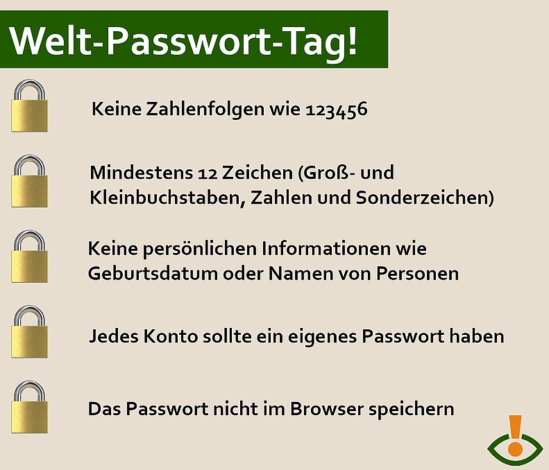 Tipps zur Passwortsicherheit