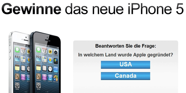 iPhone 5-Gewinnspiel