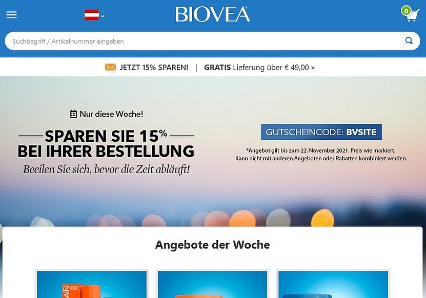 Startseite biovea Österreich