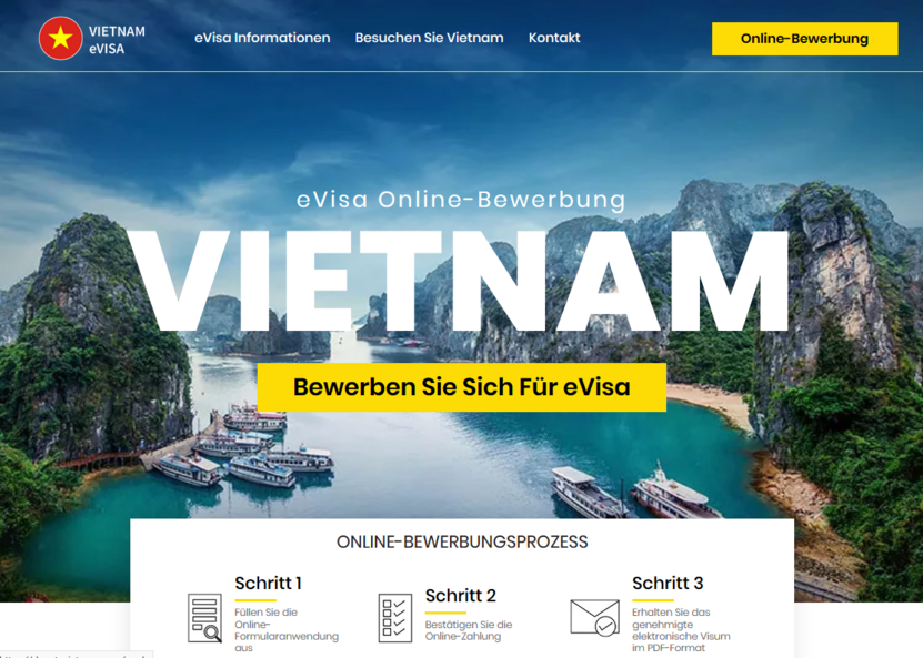 Die Startseite von estavietnam.com