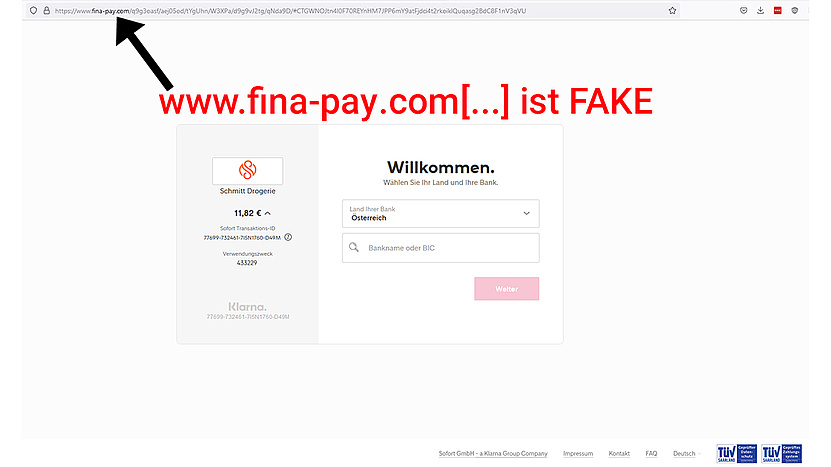 Betrug mit nachgebautem Käuferschutz auf -kleinanzeigen.de - Watchlist  Internet