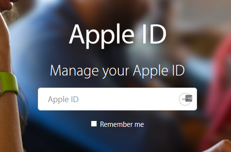 Hier wird Ihre Apple-ID abgefragt