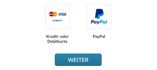 Kund/innen können Auresoil Sensi & Secure mit Kreditkarte oder mit PayPal bezahlen.